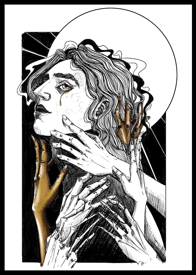 Golden Hands Embrace