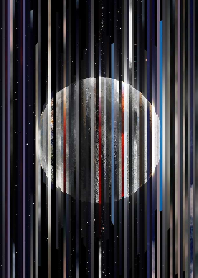 Moon Through Stripes