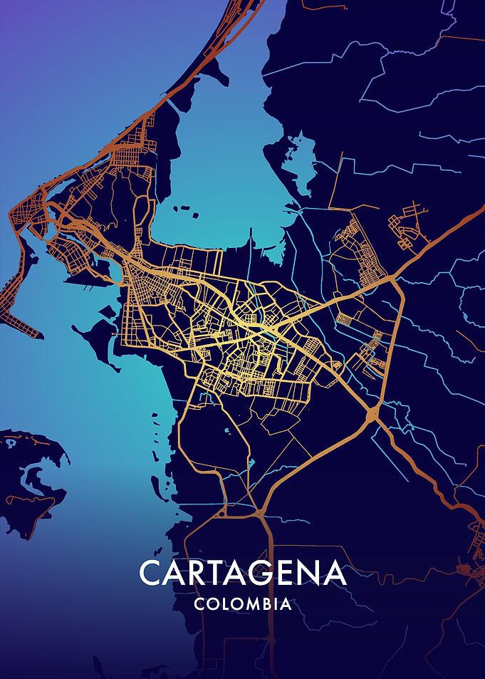 Cartagena City Map