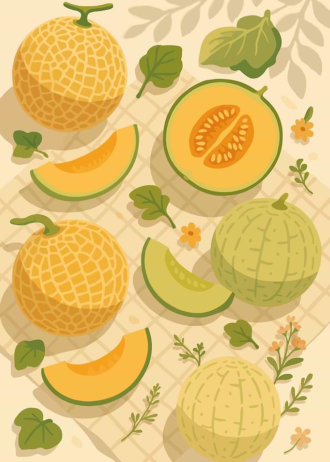 Musk Melon – A Stylized Tablescape