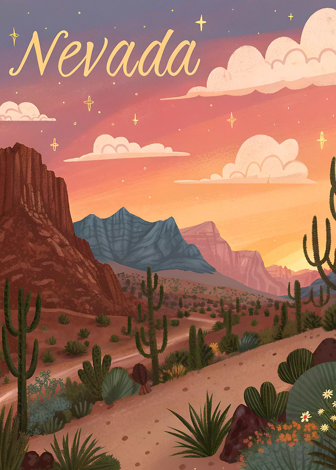 Nevada Desert Sunset