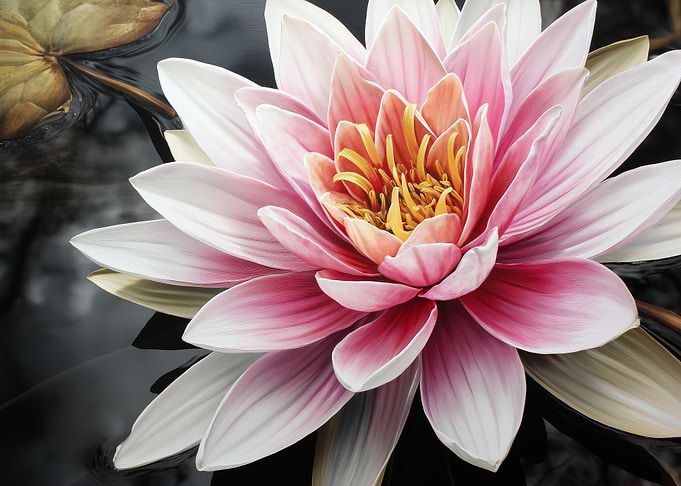Pink Water Lily Blossom