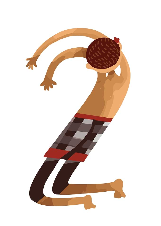 Man Forming Number Two