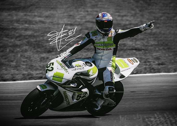 James Toseland Motorcycle Racer Victory