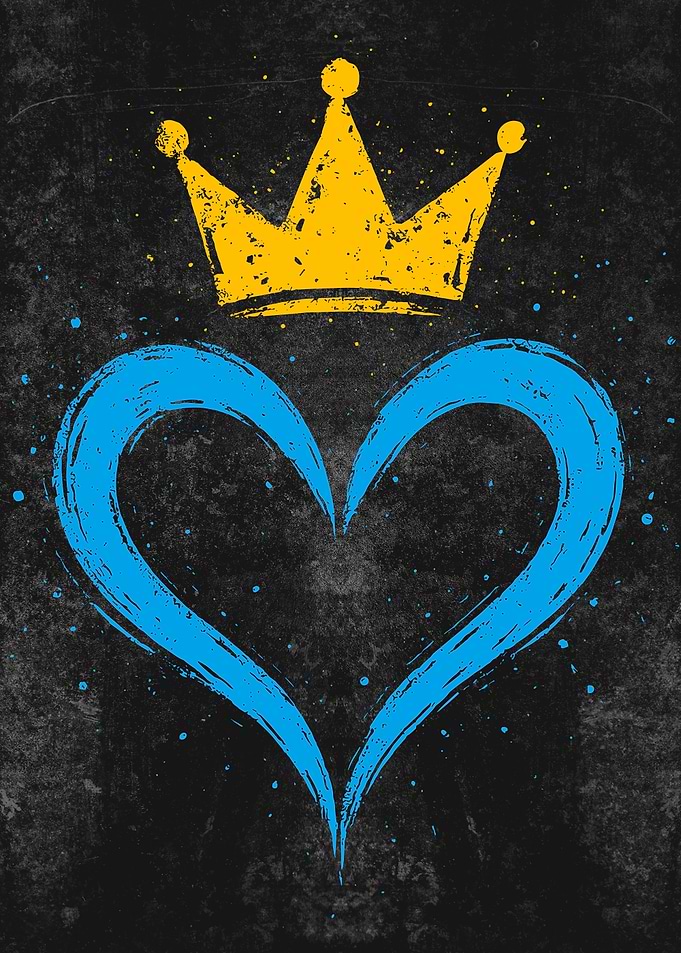 Kingdom Painting - Crown and Heart