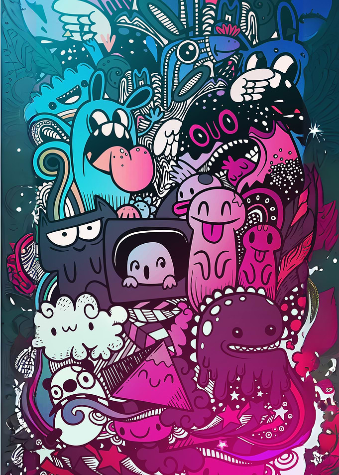 Doodle Monster Art