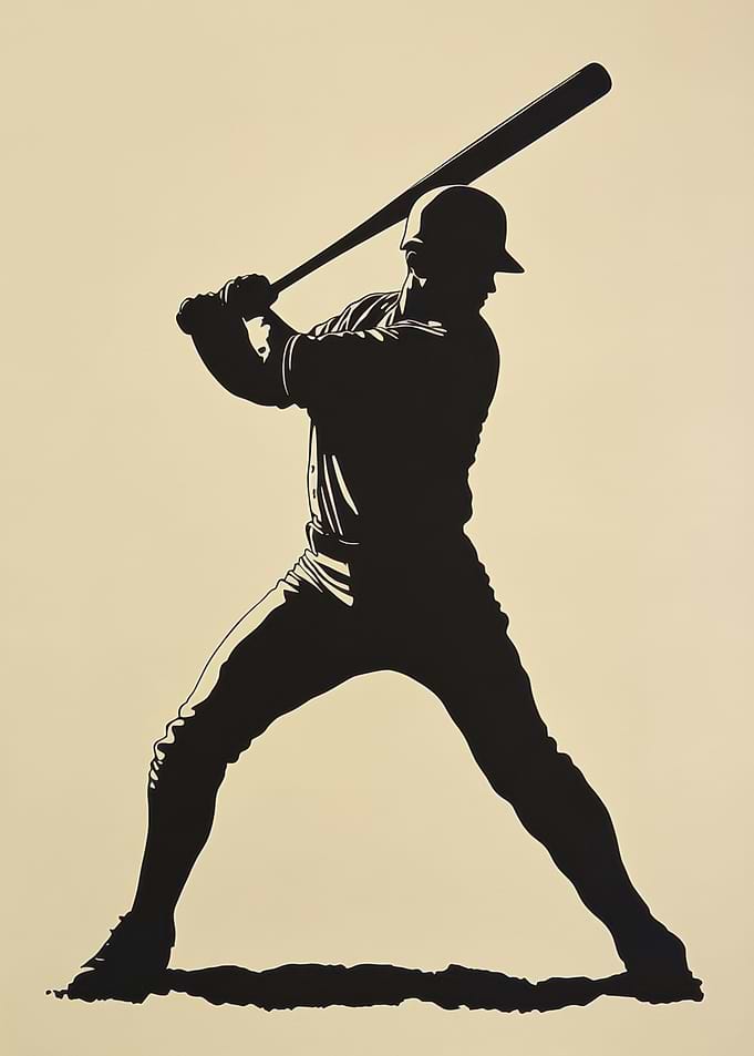 Baseball Player Silhouette