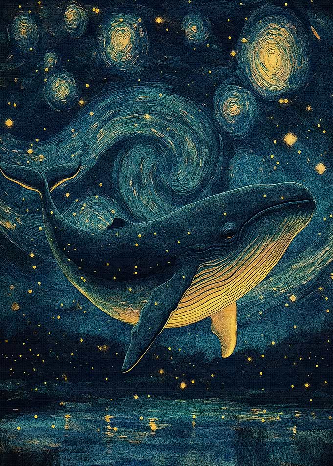Whale Starry Night