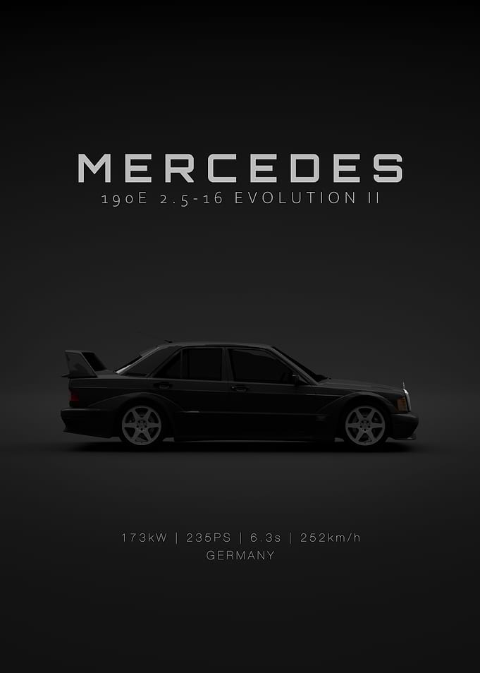 Mercedes-Benz 190E EVO II - Black Specs