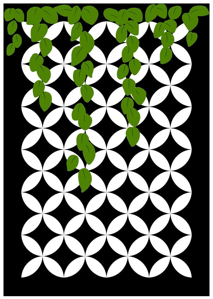 Black and White Geometric Pattern