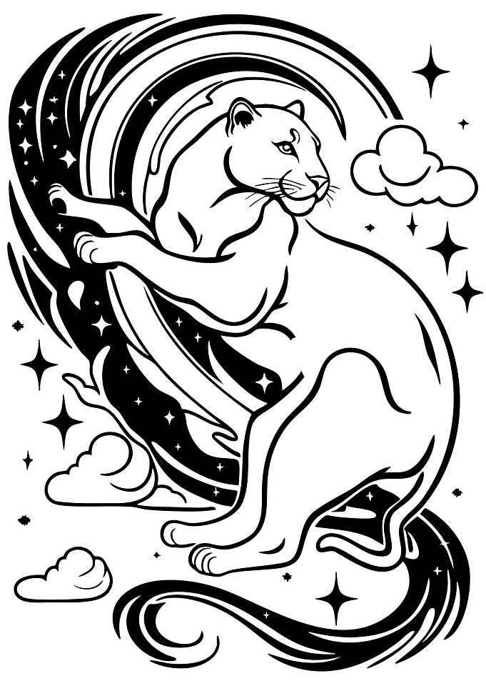 Star Gazing Panther
