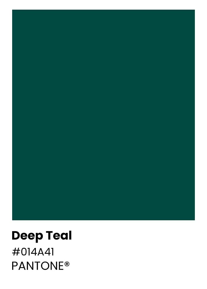 Pantone Deep Teal Color