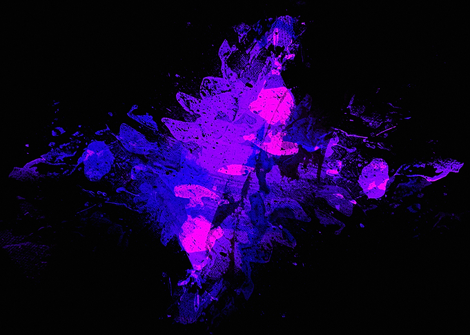 Abstract Neon Splatter