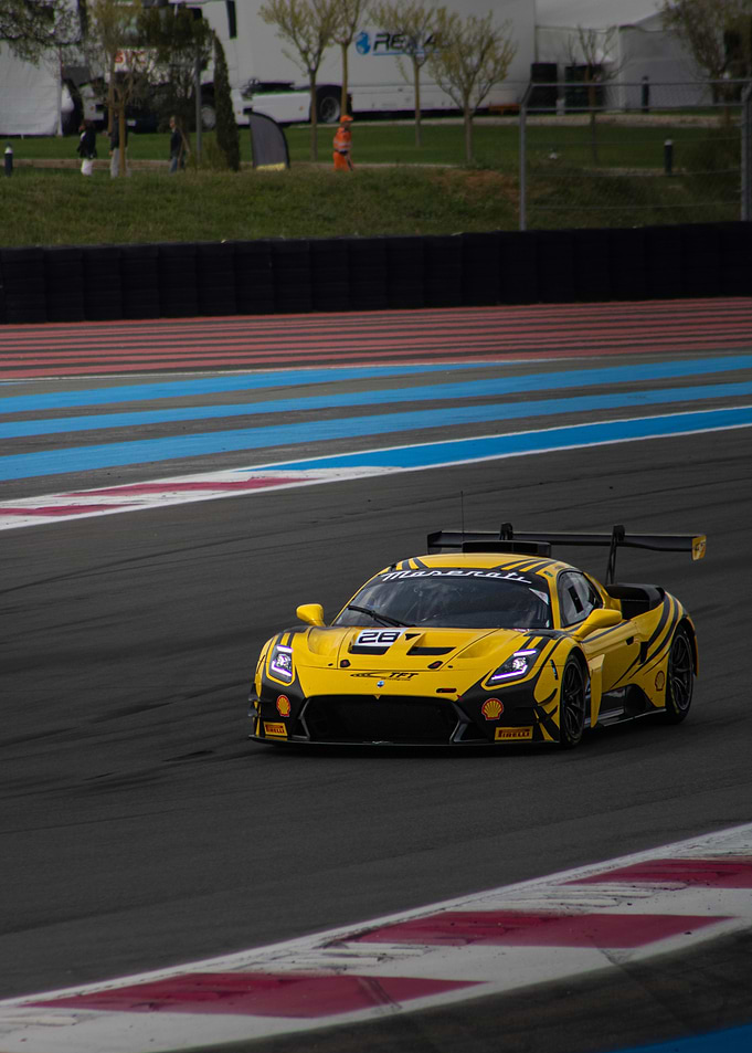 Maserati Race Car on the Paul Ricard circuit