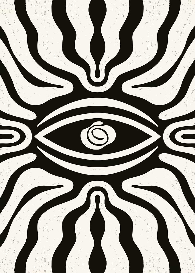 All-Seeing Eye Abstract