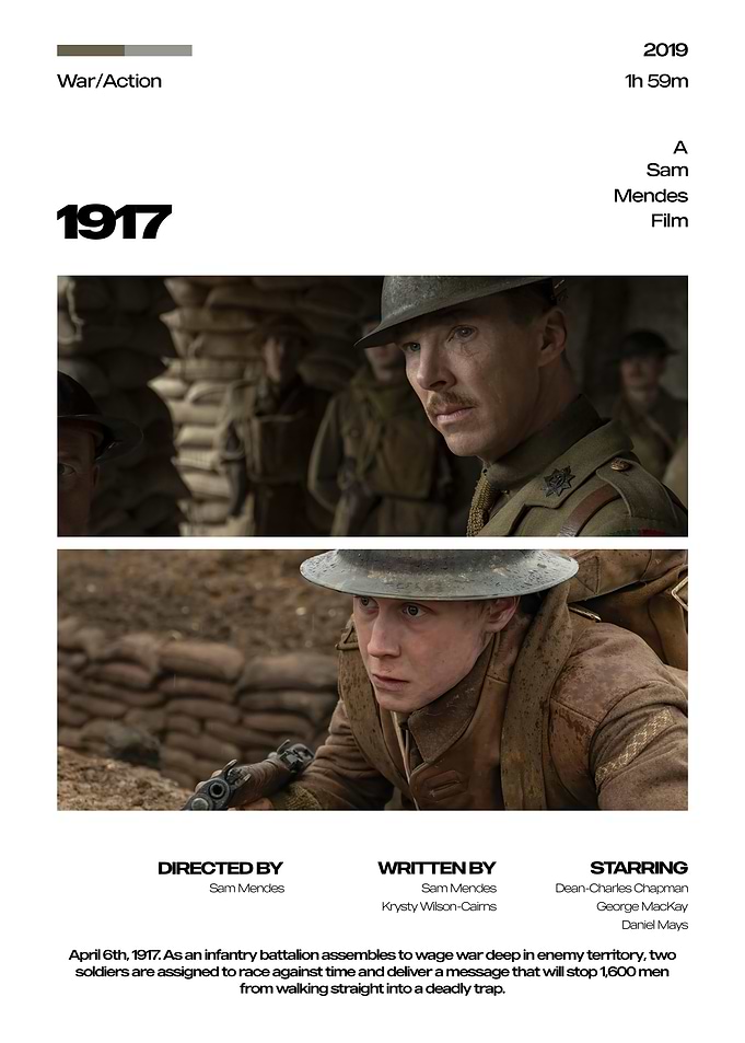 1917 Movie Poster
