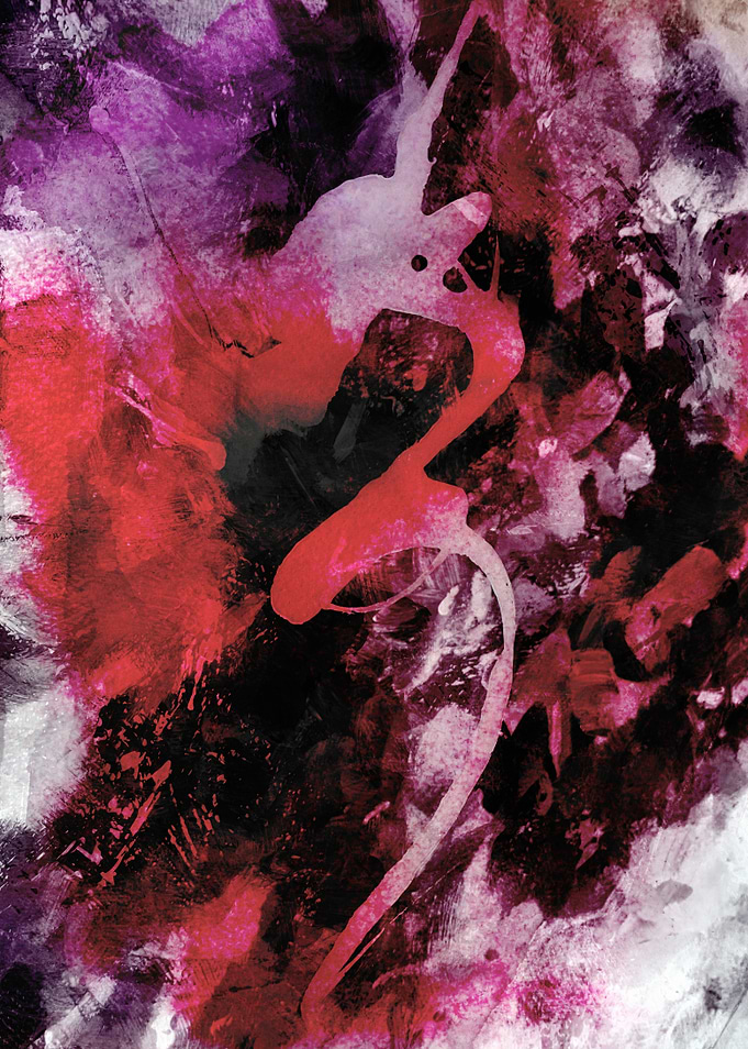 Abstract Watercolor Painting