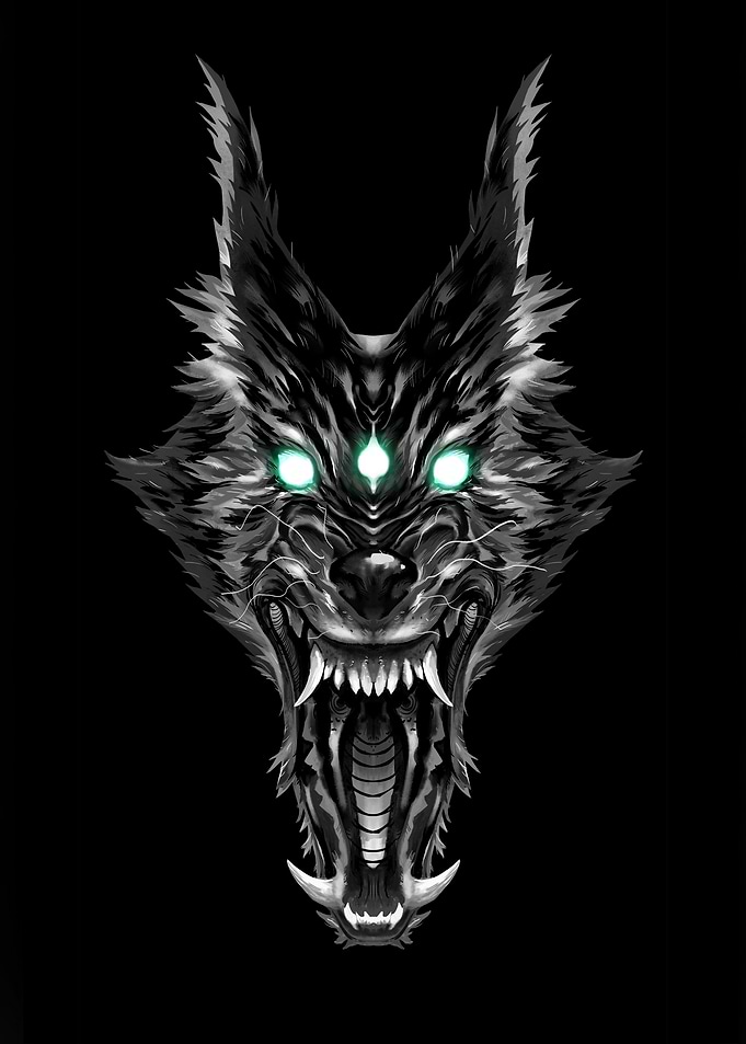 Ferocious Wolf Head