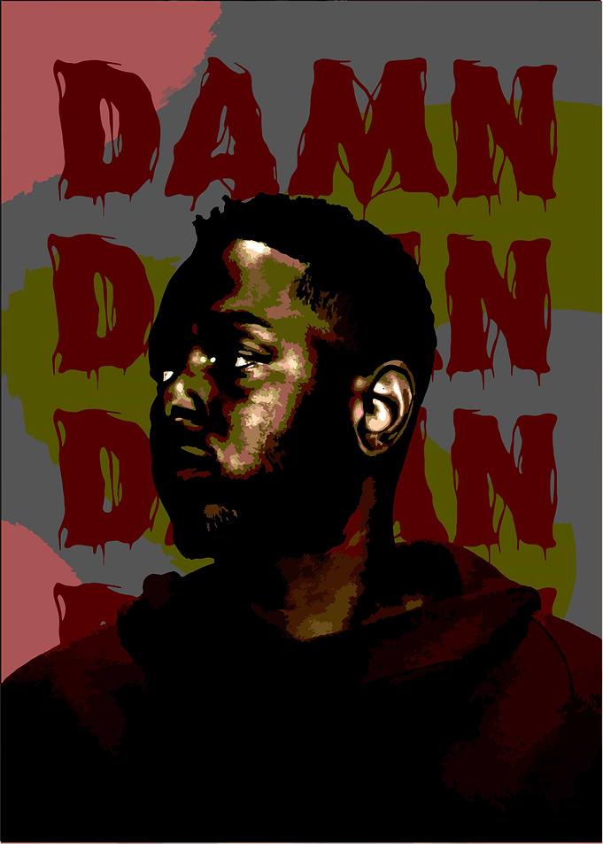 Kendrick Lamar DAMN Poster
