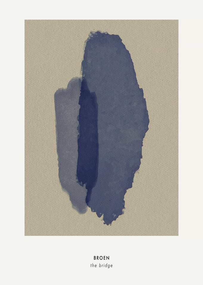 Abstract Blue Watercolor