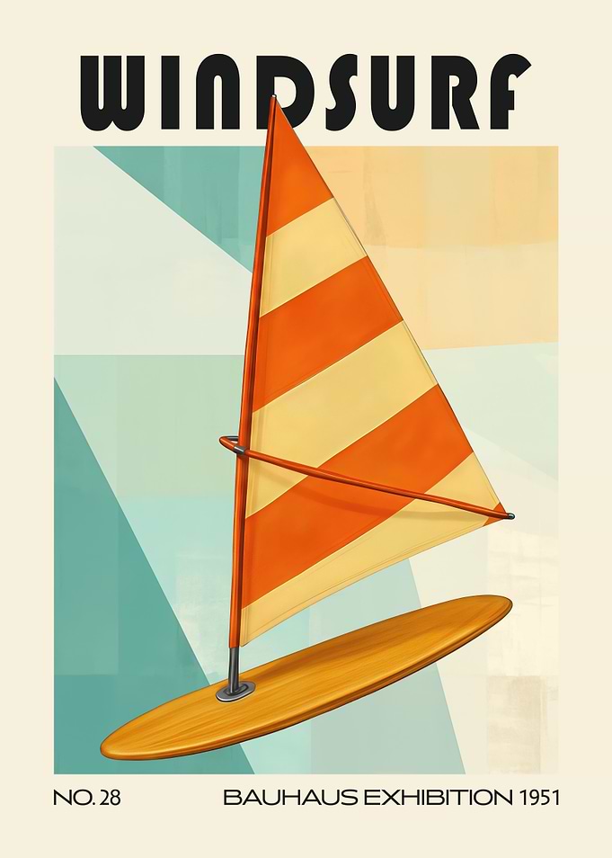 Vintage Windsurf Mid Century