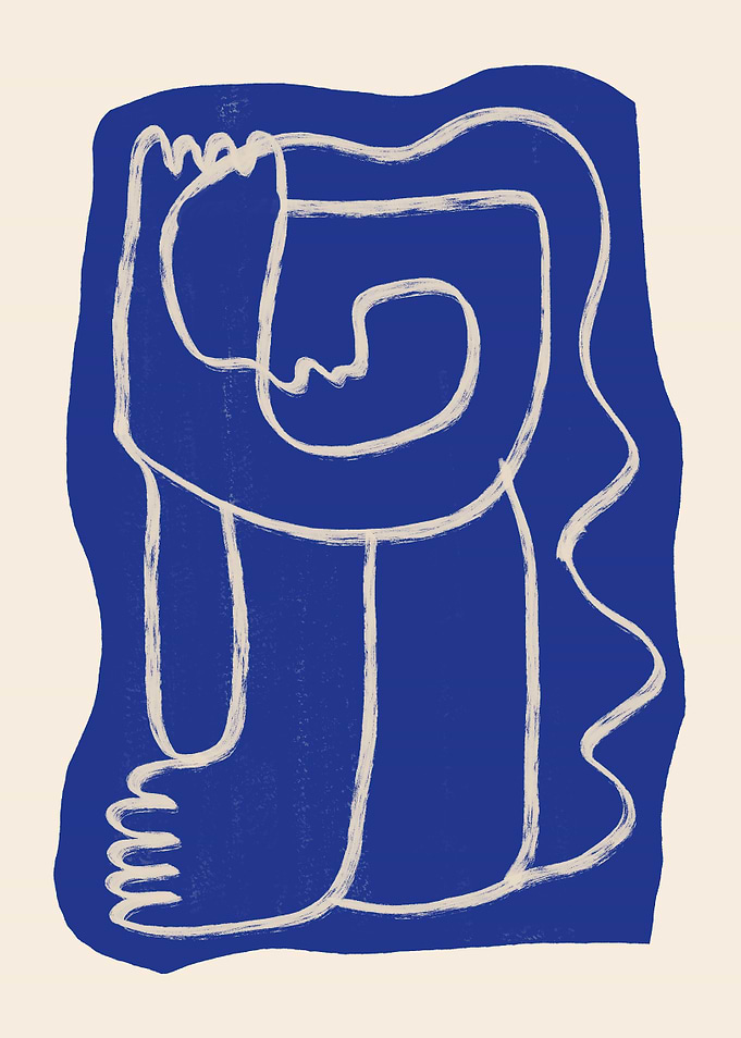 Abstract Line Art Figure