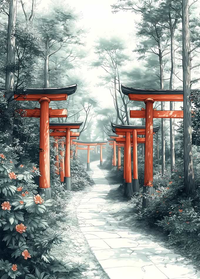 Japanese Shrine Path