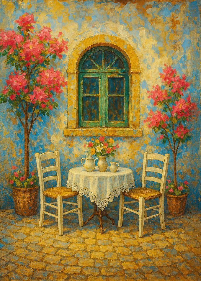 Mediterranean Courtyard Serenity