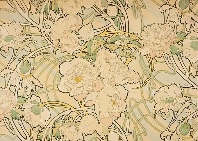 Art Nouveau Floral Pattern