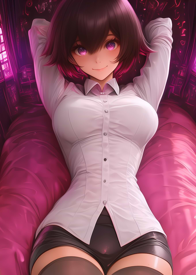 Anime Girl in White Shirt