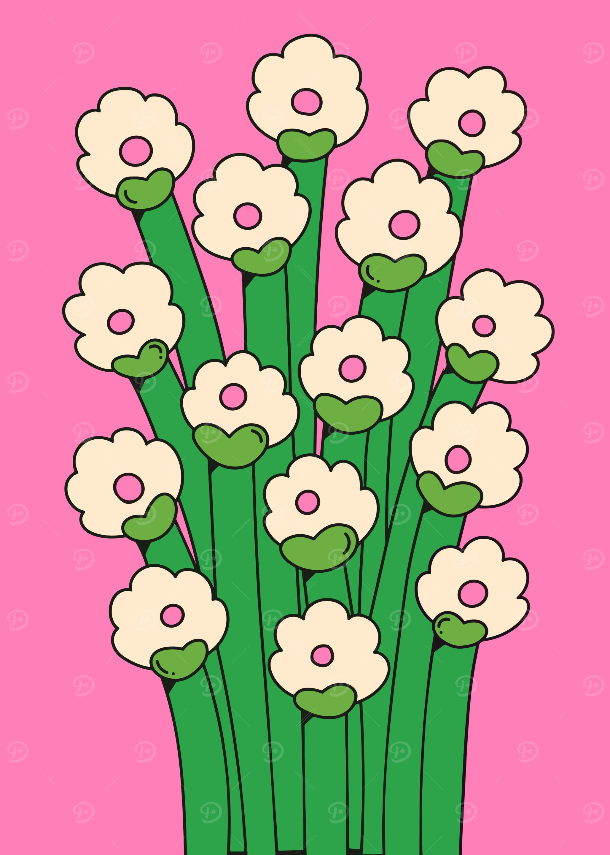 Retro Flower Bouquet