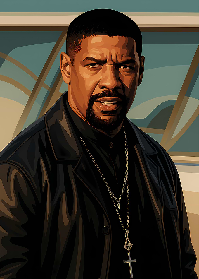 Denzel Washington Portrait training day
