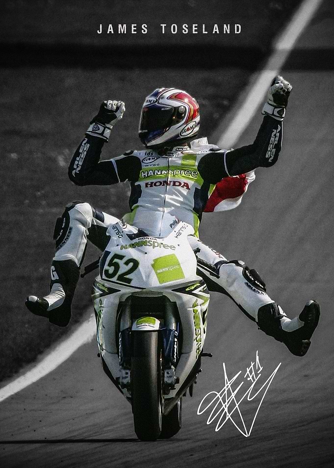 James Toseland Motorcycle Poster