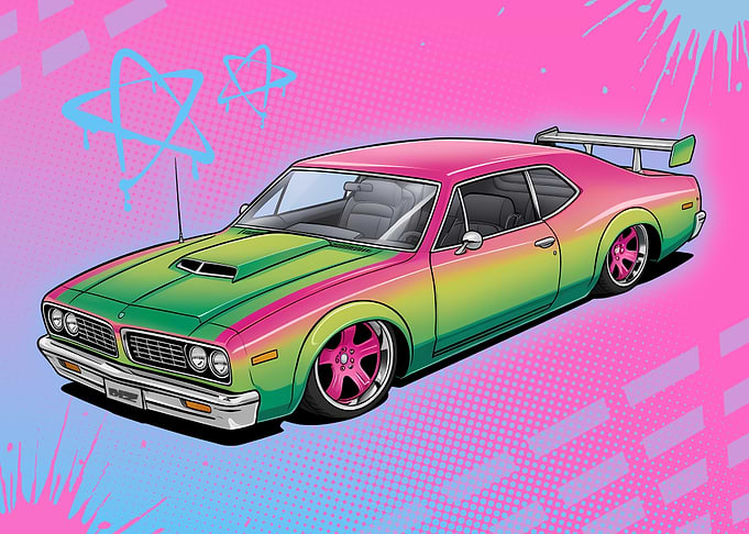 Custom Muscle Car Candy Paint Job