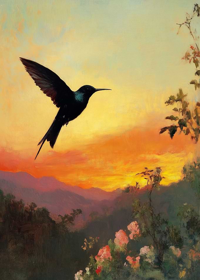 Hummingbird Sunset