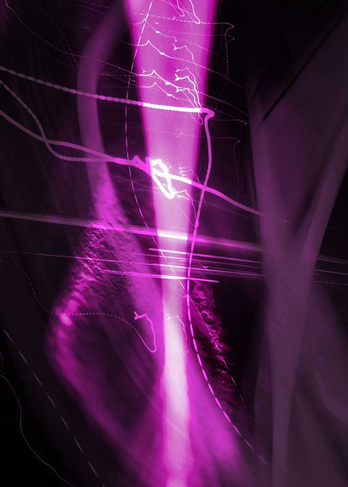 Abstract Light Trails Blur Photography Collage