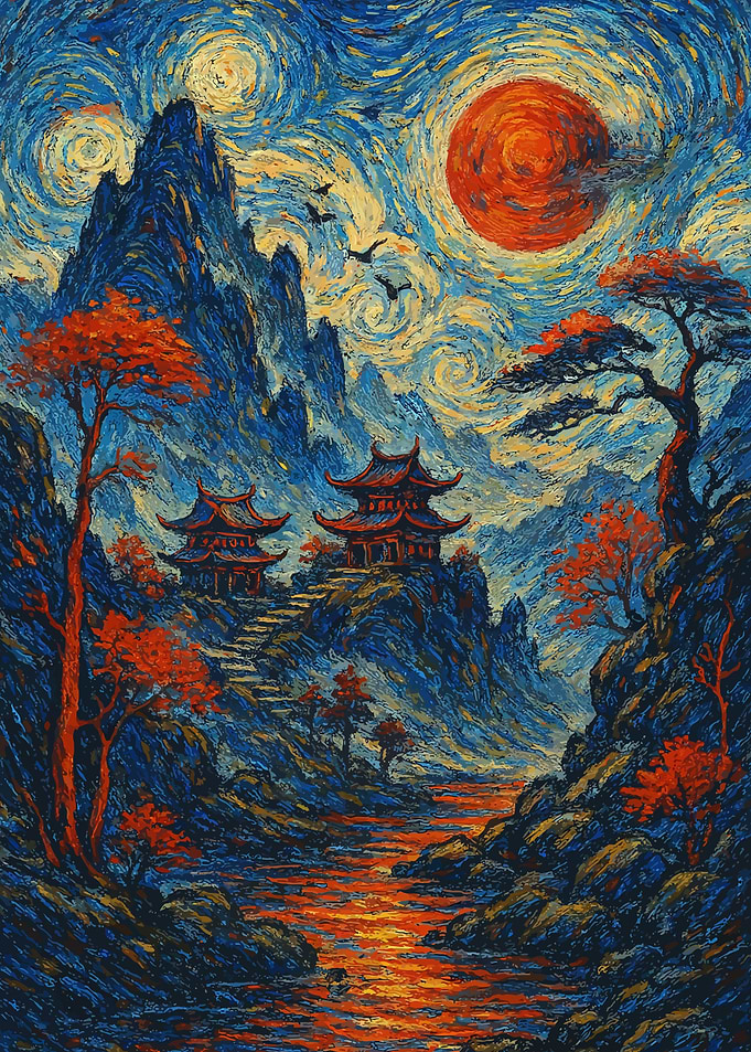 Starry Night Pagoda