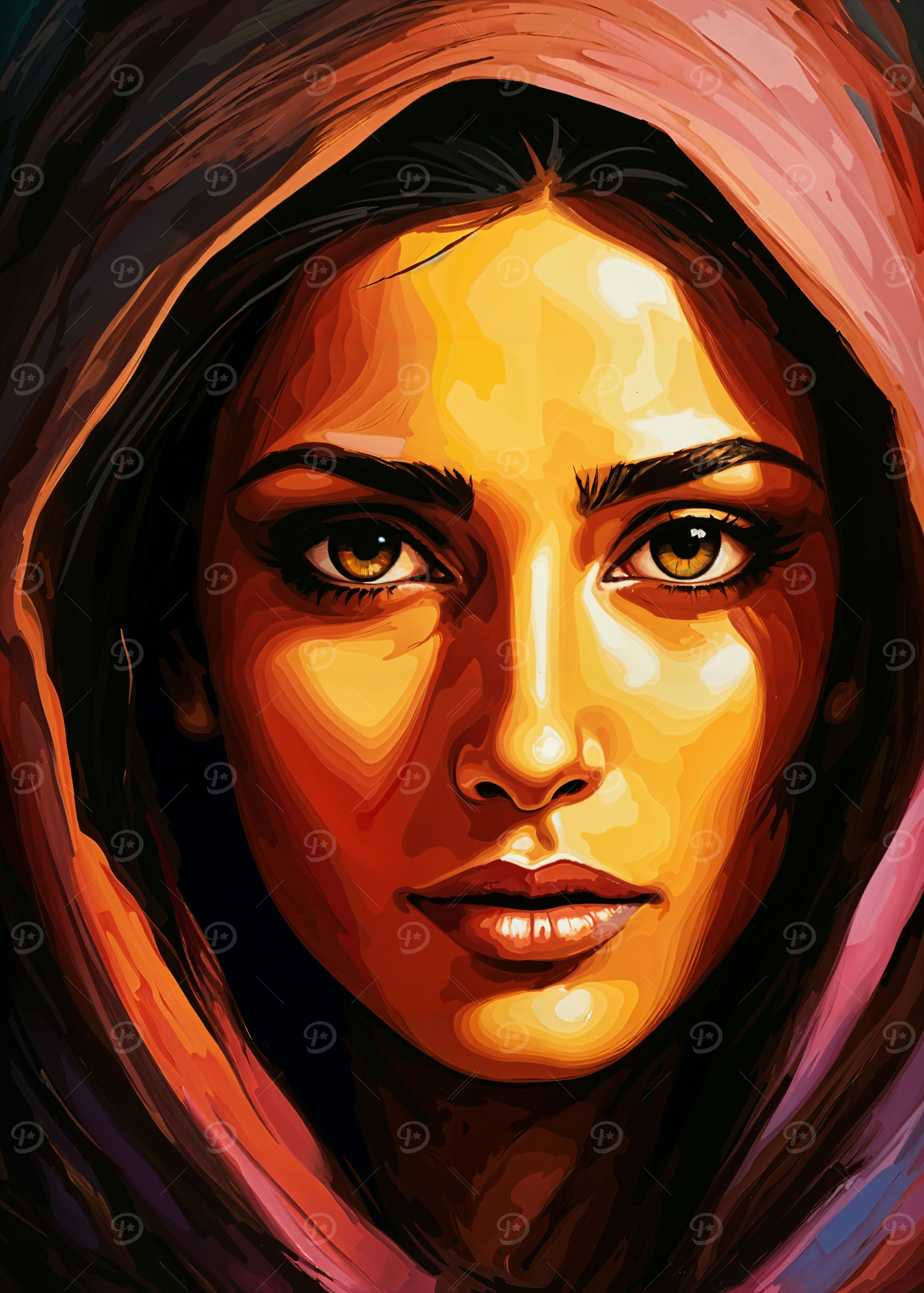 Woman in Headscarf