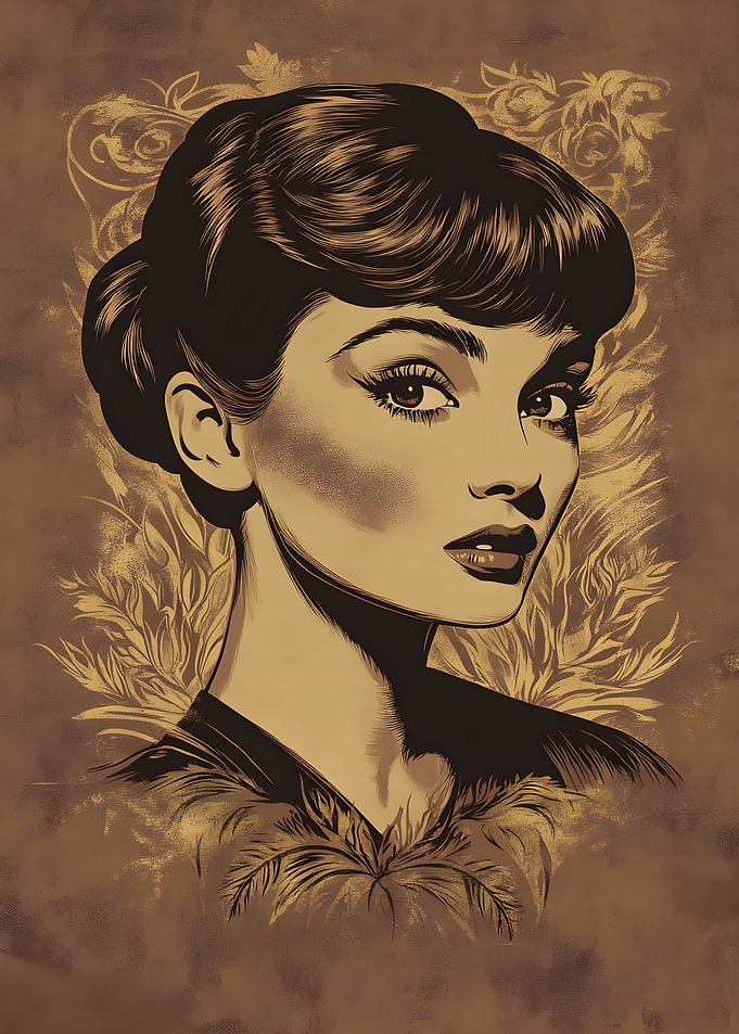 Audrey Hepburn portrait