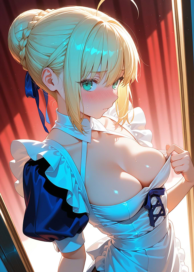 Maid with Blonde Hair