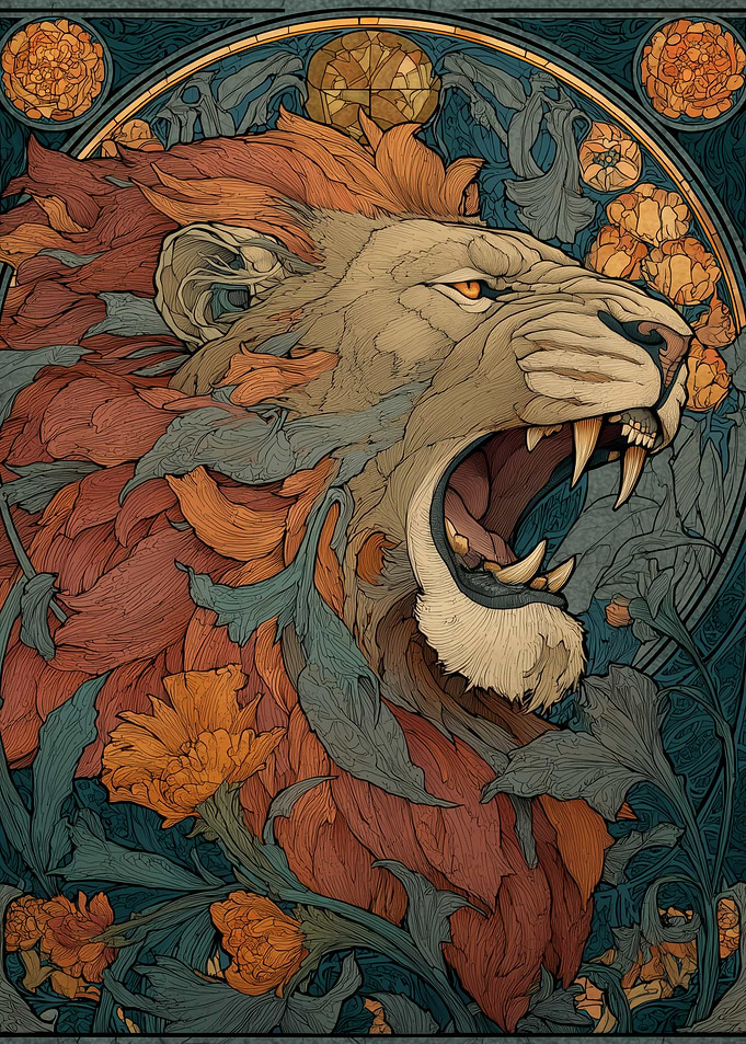 Art Deco Lion