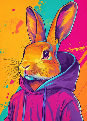 Rabbit in Hoodie