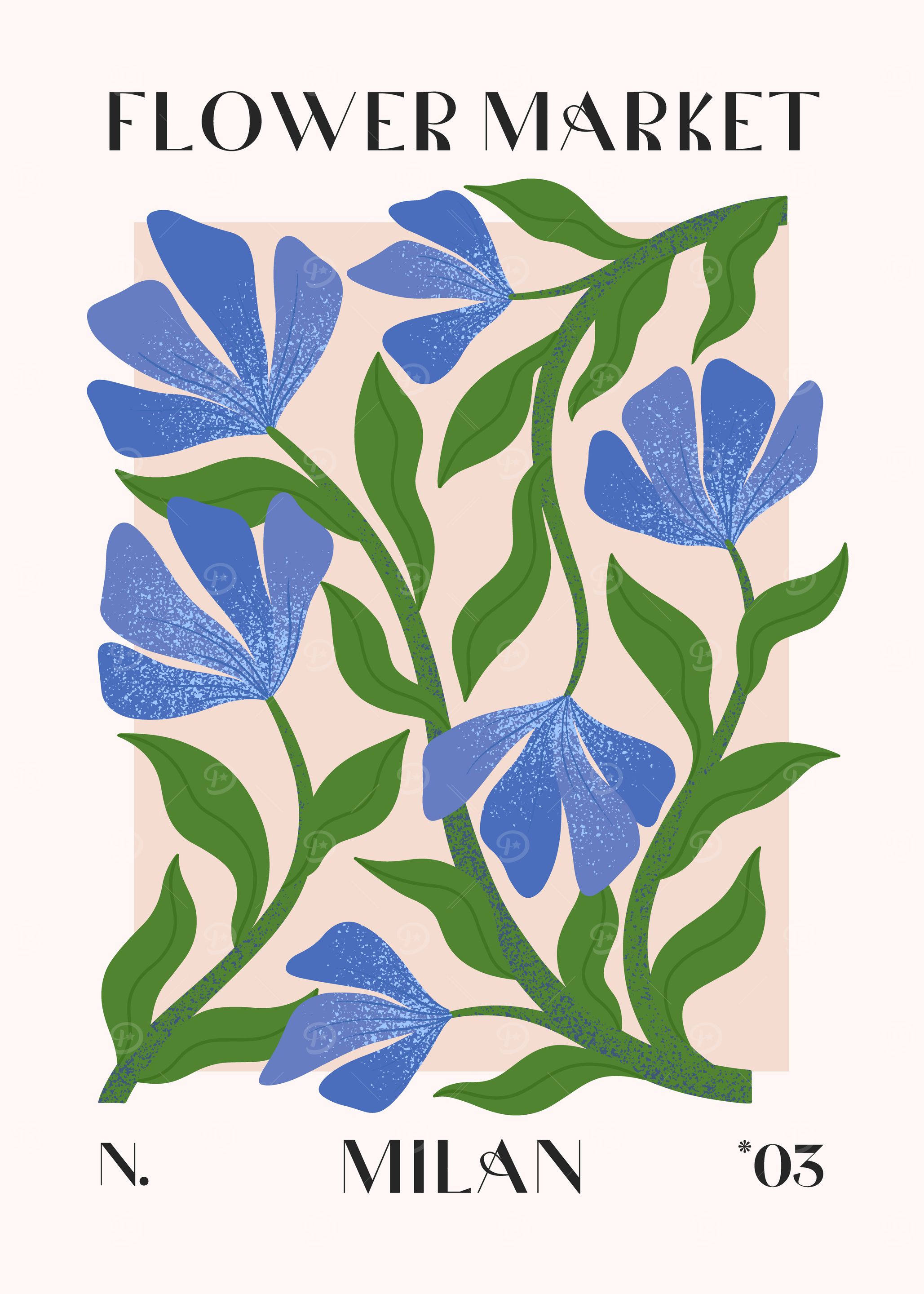 Floral Illustration - Milan Flower Market