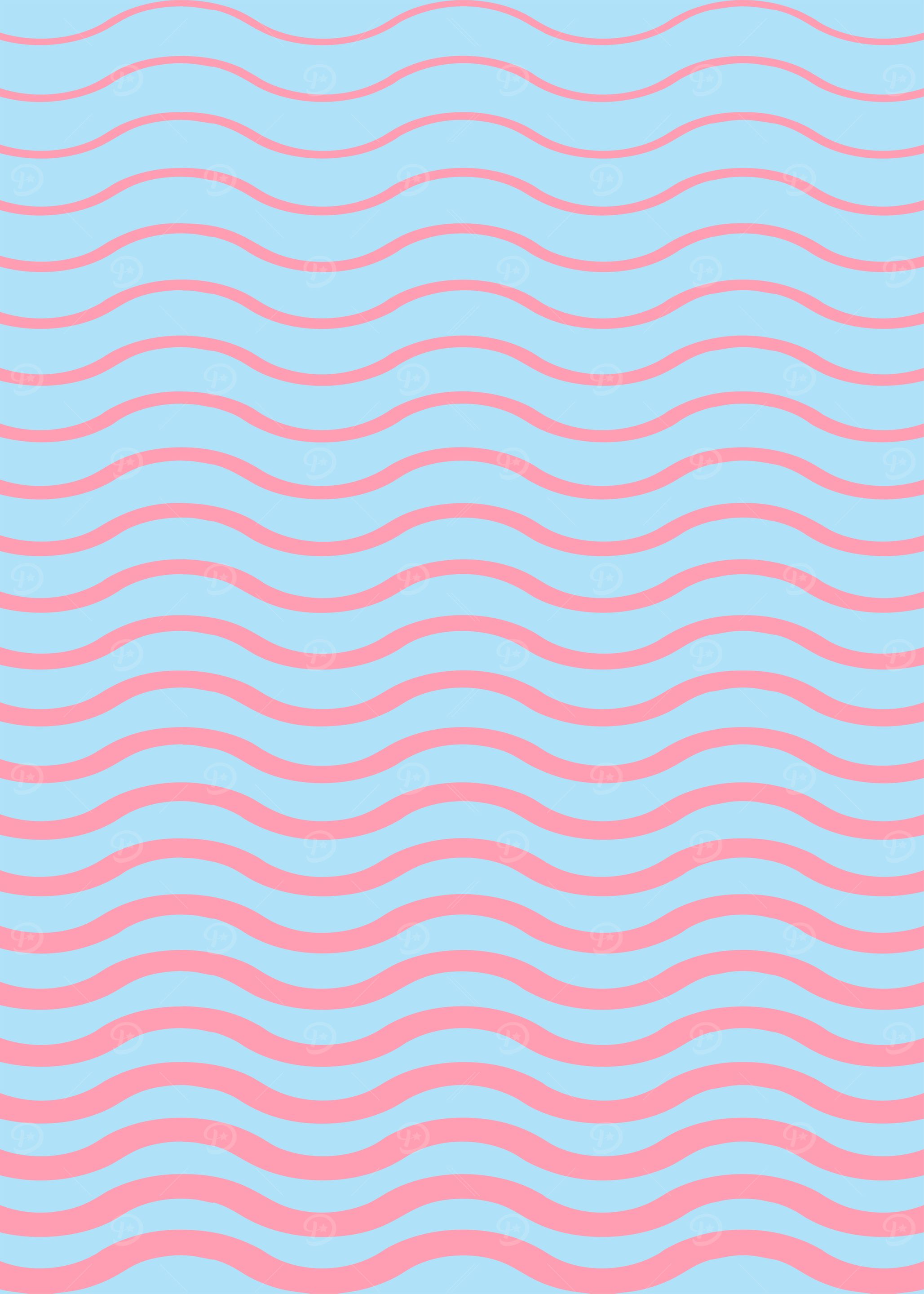 Pink and Blue Wavy Pattern