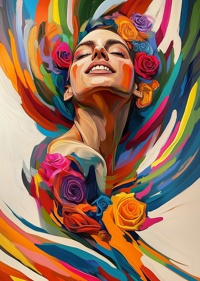 Woman with Flowers