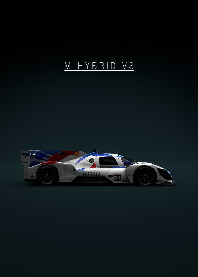 M Hybrid V8 No 24 - Green Bkg