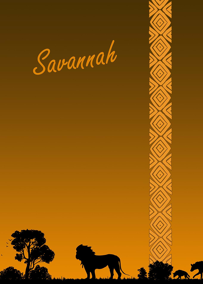 Savannah Sunset Silhouette
