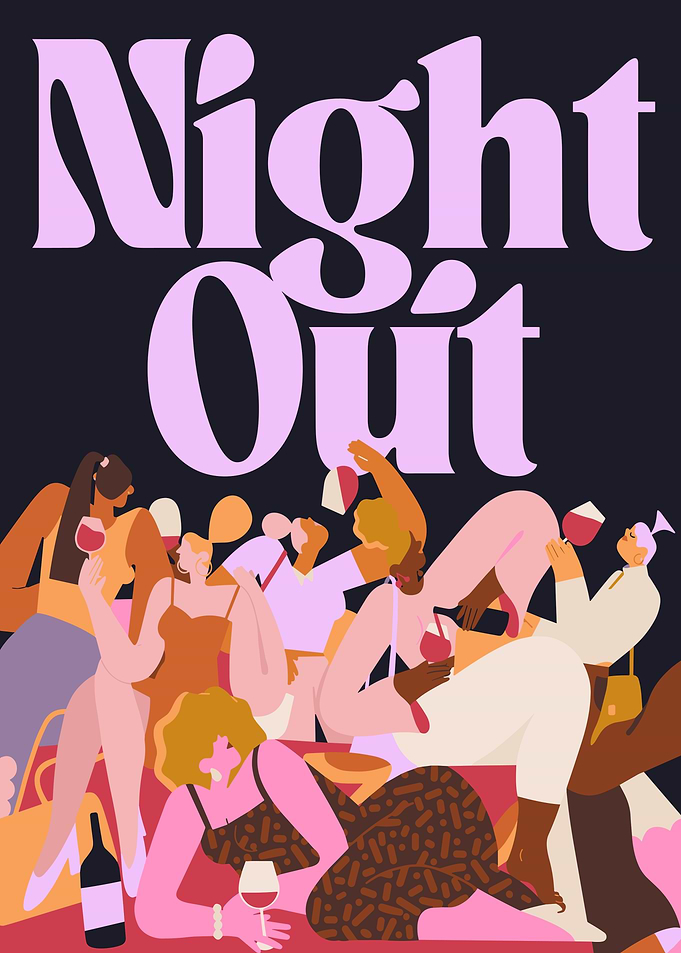 Night Out Party Illustration