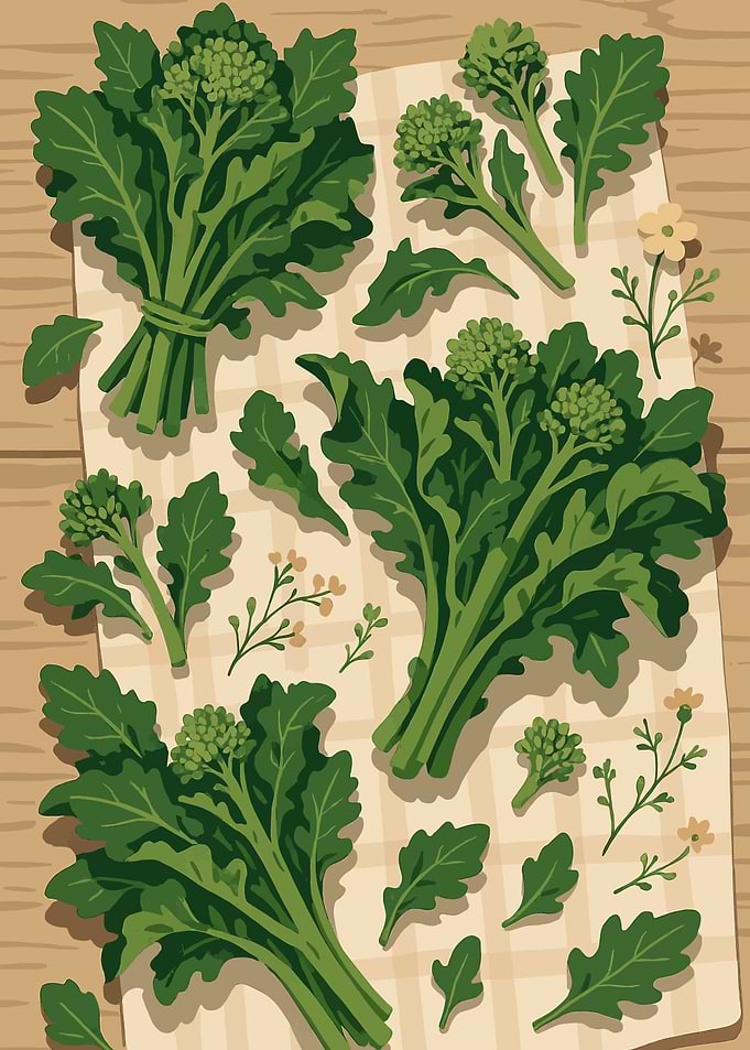 Broccoli Raab – A Stylized Tablescape