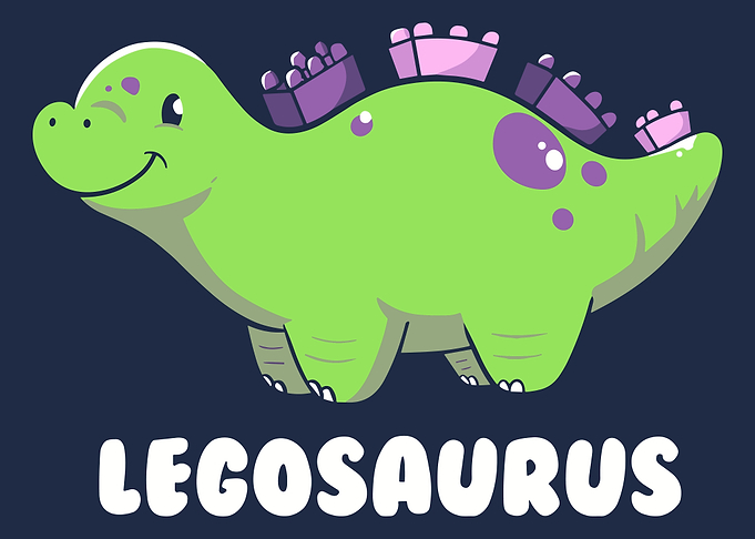 Lego Dinosaur Illustration